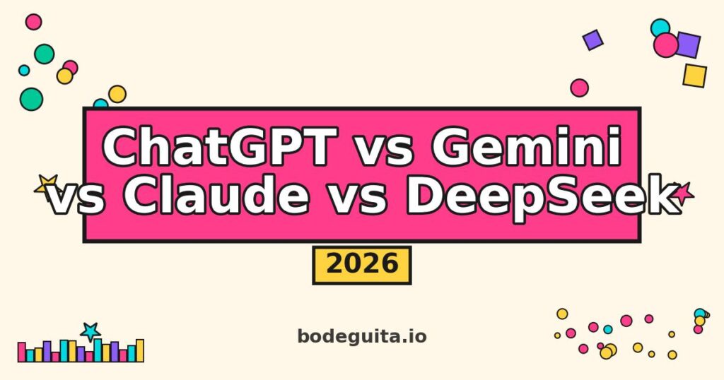 ChatGPT vs Gemini vs Claude vs DeepSeek 2026 - comparativa bodeguita.io